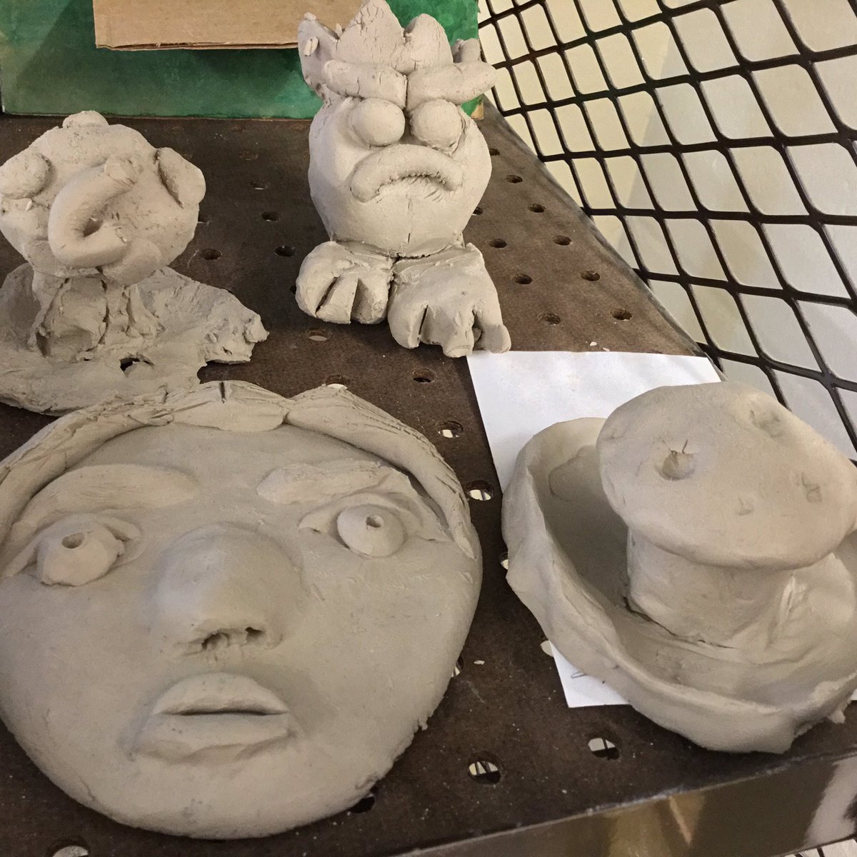 artwarriors1's tweet photo. Students have spent the past several weeks learning about clay and planning their clay projects in preparation for this week. Clay week is finally here! #berryartstudio #tabartroom #teachingforartisticbehavior #clayproject @BIS_principal @MrsMartin_BIS @LCS_BC https://t.co/n0GGGHlXWI