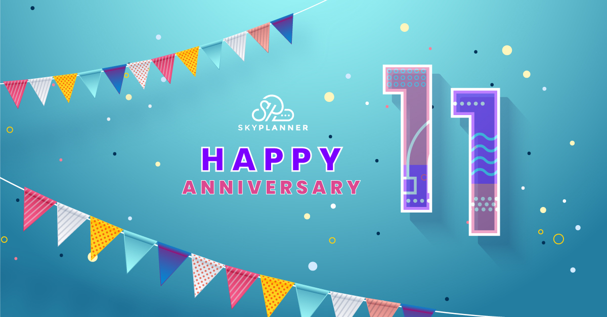 skyplanner's tweet photo. We wish our entire #SkyPlanner team a Happy Anniversary and we thank them all for belonging to our family and contributing every day to the common success of the company 💙 https://t.co/MFCuDfkDjX