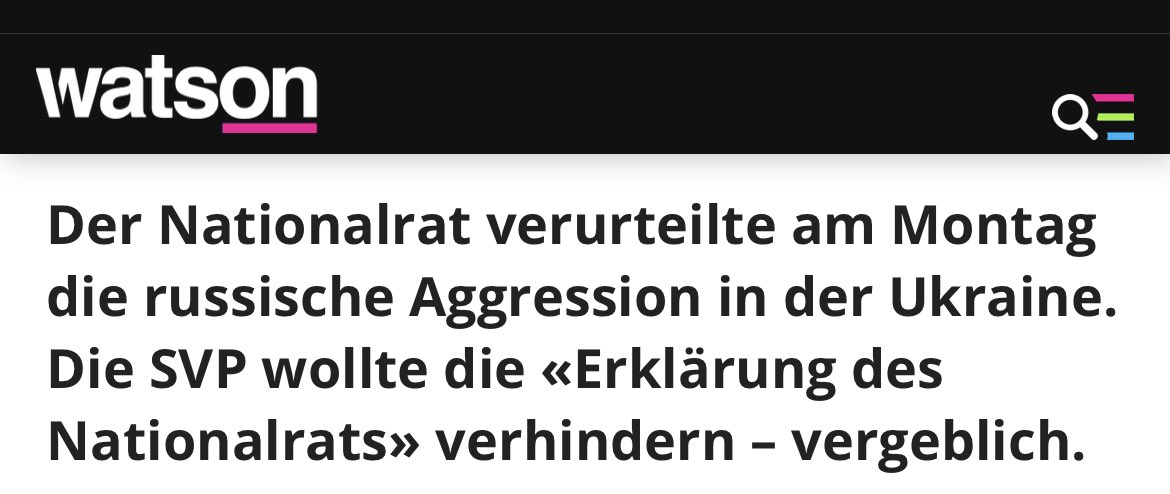 Simon Stocker (@simonstockersh) on Twitter photo Den Angriff der Russen nicht verurteilen, aber 2 Mia für die Verteidigung gegen die Russen fordern. Nicht nur peinlich, sondern schäbig <a href="/SVPch/">SVP Schweiz</a>. Den Angriff der Russen nicht verurteilen, aber 2 Mia für die Verteidigung gegen die Russen fordern. Nicht nur peinlich, sondern schäbig <a href="/SVPch/">SVP Schweiz</a>.