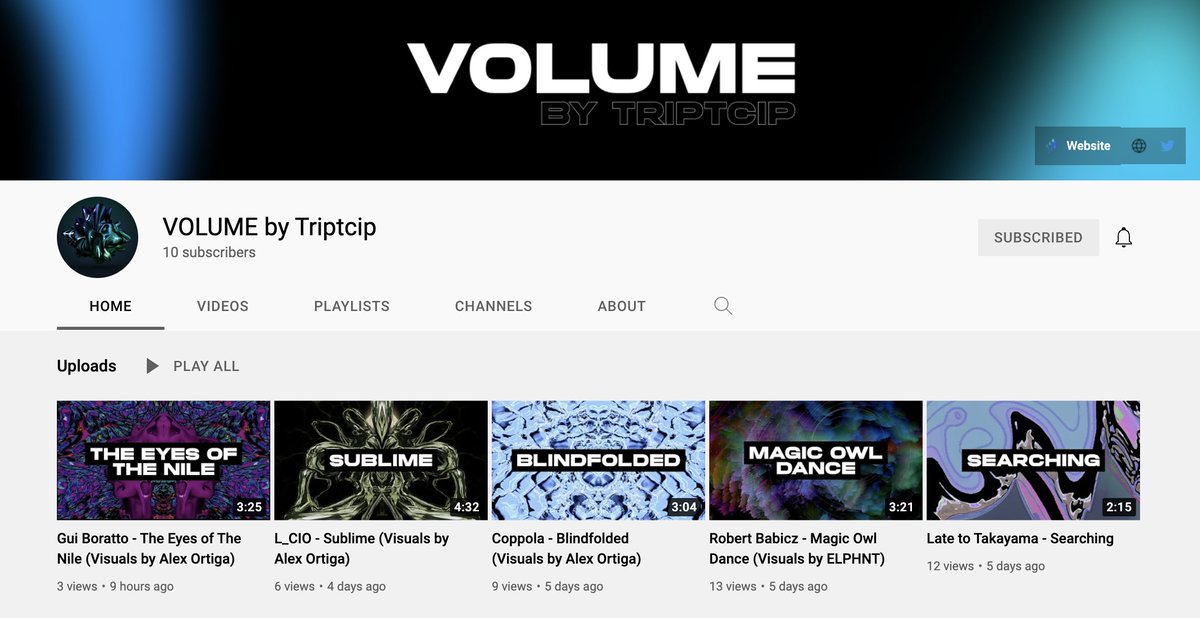 triptcip's tweet photo. We recently launched VOLUME 🔊

A new YouTube channel to showcase all best VOID creations.

SUBSCRIBE for epic visuals on demand for your next house party. 🍾

https://t.co/qO6UnLqij3 https://t.co/WVrXdKc80C