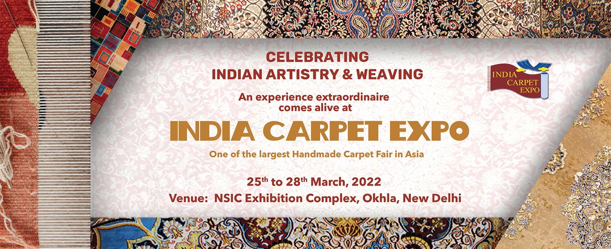 IndiainAtlanta's tweet photo. '#Makeinindia, Make for the World'
A virtual BSM was organized today in association with @cepcindia, a voice of #Indiancarpetbusinesscommunity.
#CEPC invites all to #42ndIndiacarpetexpo from March 25-28, 2022.
A big boost to #atmanirbharbharat #Handcraftedcarpets #Indianrugs https://t.co/rvtVRMC3Ir