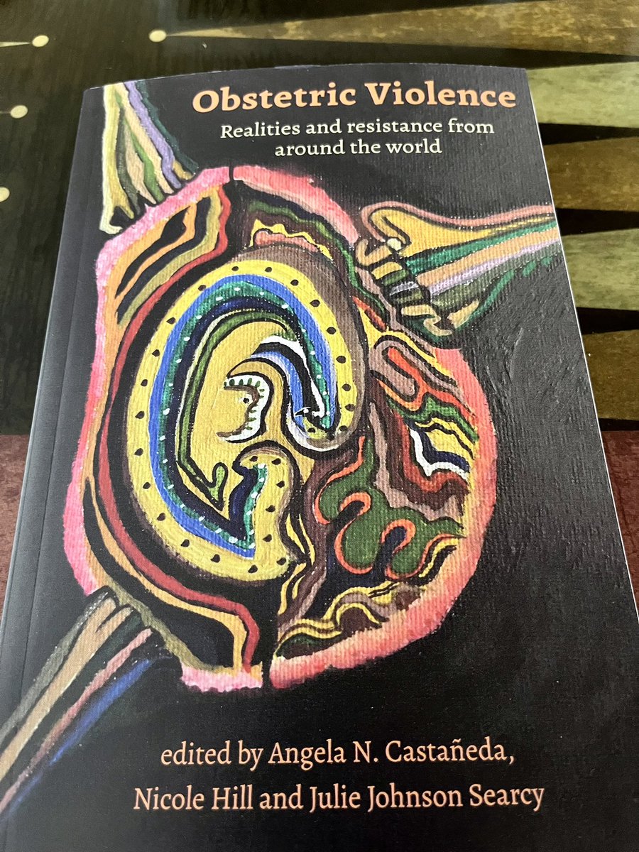 It’s here! Best part of this project (besides working with so many wonderful scholars @DemeterPress): the cover art by @DePauwU alumna Karla Hairem Guerrero - gracias por compartir tus talentos! #obstetricviolence