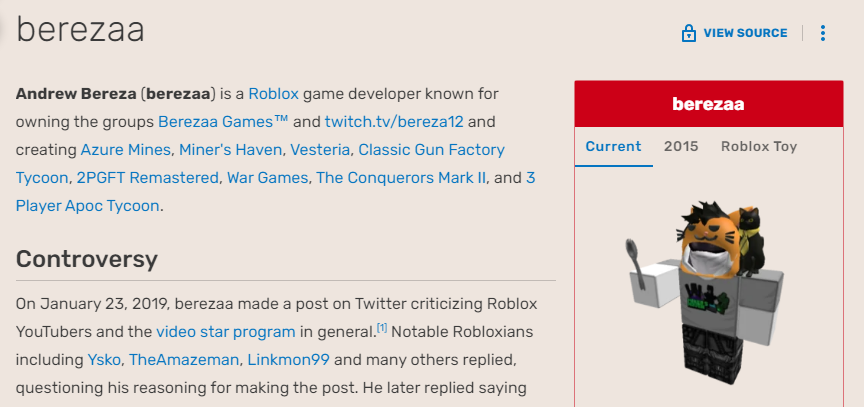 Linkmon99, Roblox Wiki