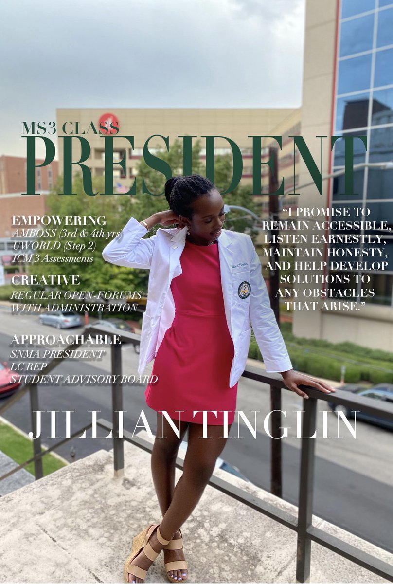 So thankful of my classmates for their support— I look forward to serving the UABSOM Class of 2024 as President next year!