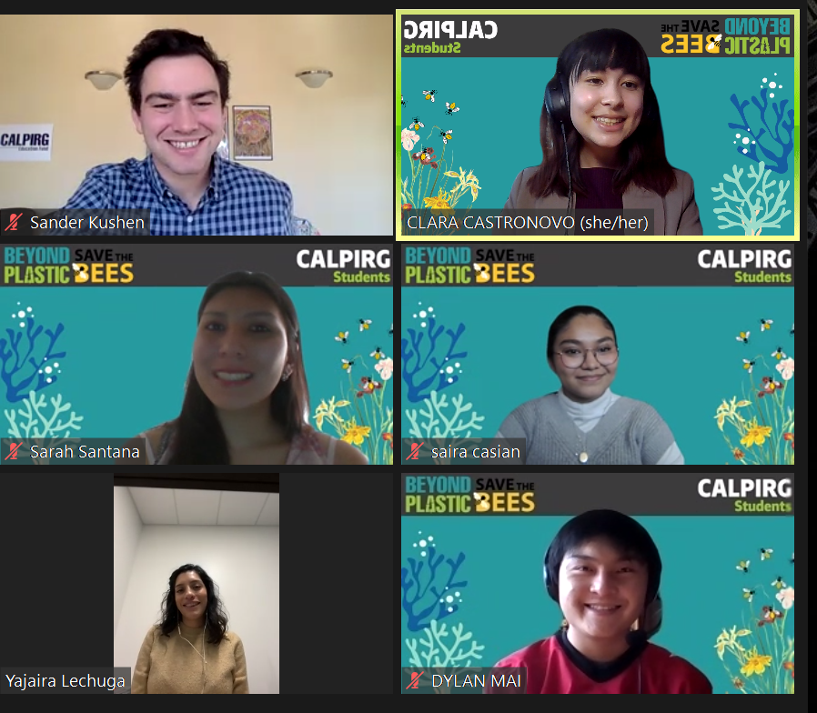 CCastronovo02's tweet photo. Thank you to @SenatorUmberg for meeting with @CALPIRGStudent @UCLA today to talk about how students want to save the bees, fight for our right to repair, and move #BeyondPlastics by passing #AB2026! 🌎🌊🐟 https://t.co/P3e1JgLYiP
