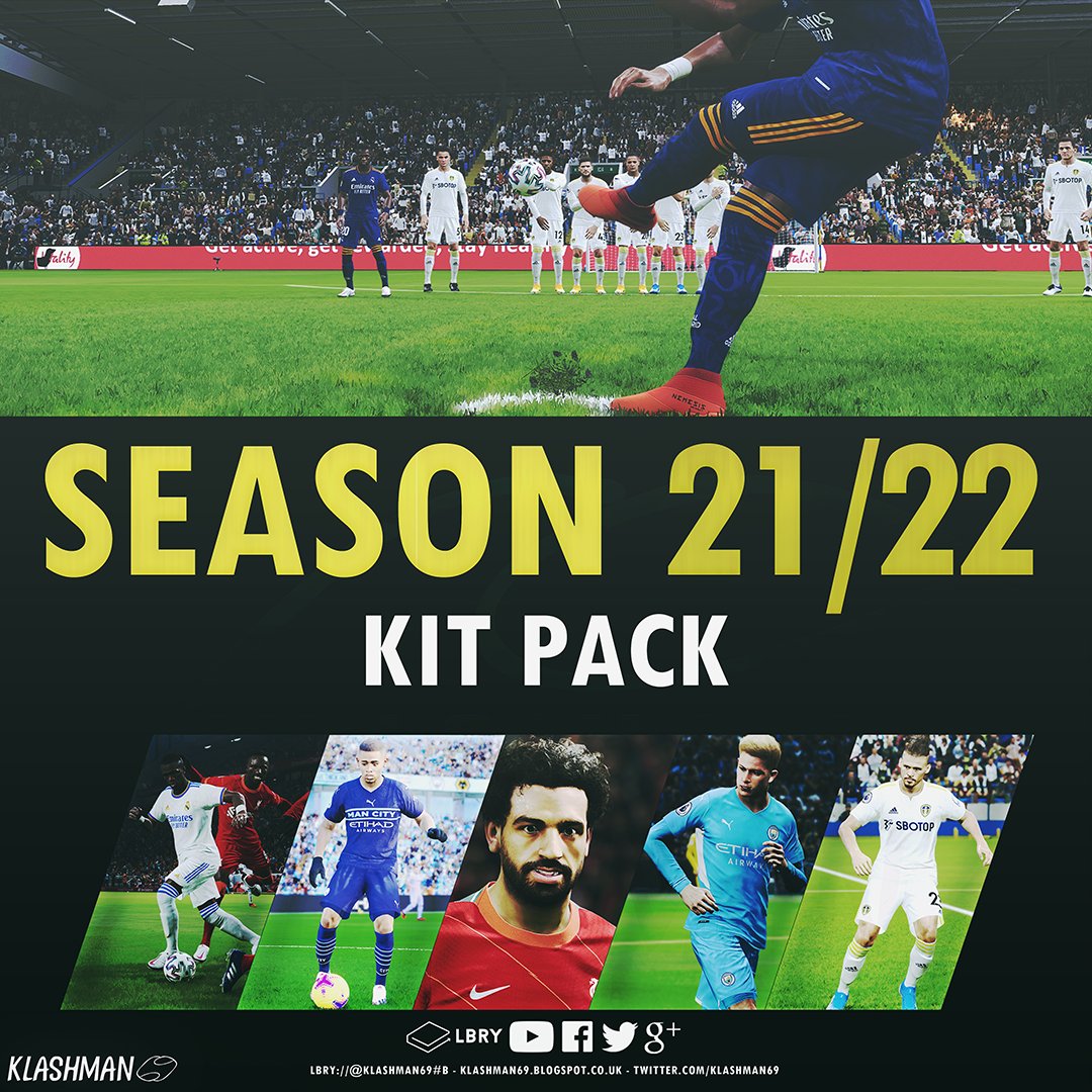 klashman69's tweet photo. Download #PESkits NOW! for 2022 Season #PES2021 # PS4,  PC Sider #CL &amp; #EL variations and more to come later! #PesUniverse #LiverpoolFC  #Leeds #manchestercity #MCFC #RealMadrid https://t.co/eK8rb6b7Uv https://t.co/8JdVtnck1V