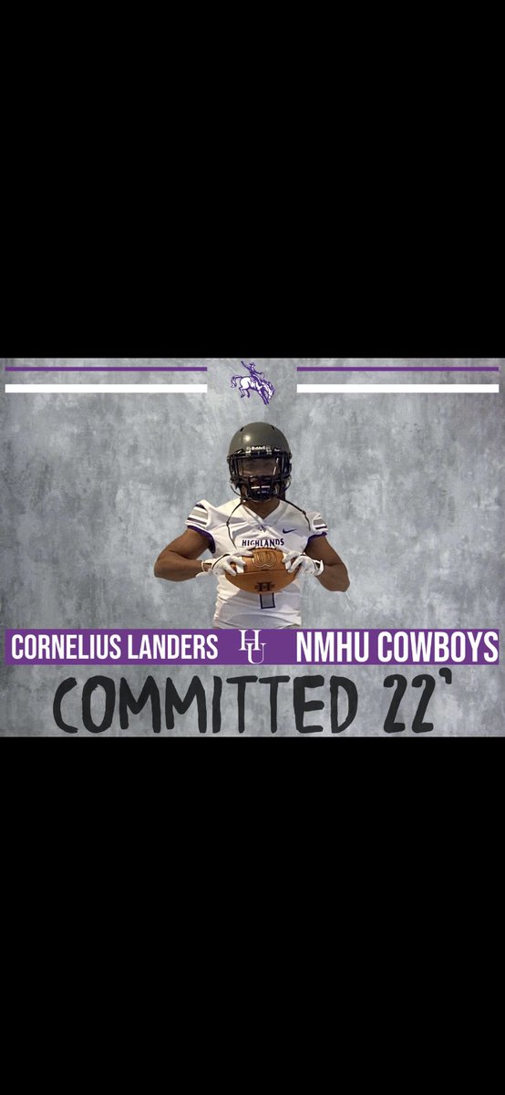 First I would like to thank God for giving me the opportunity to play football. I could have not done it without all the people in my corner I love and thank y’all for all of it.And I am blessed to say I will be a <a href="/NMHUFootball/">NMHU Football</a> football player 🟣⚪️@NMHUcoachrhud @HarvesterPRIDE
