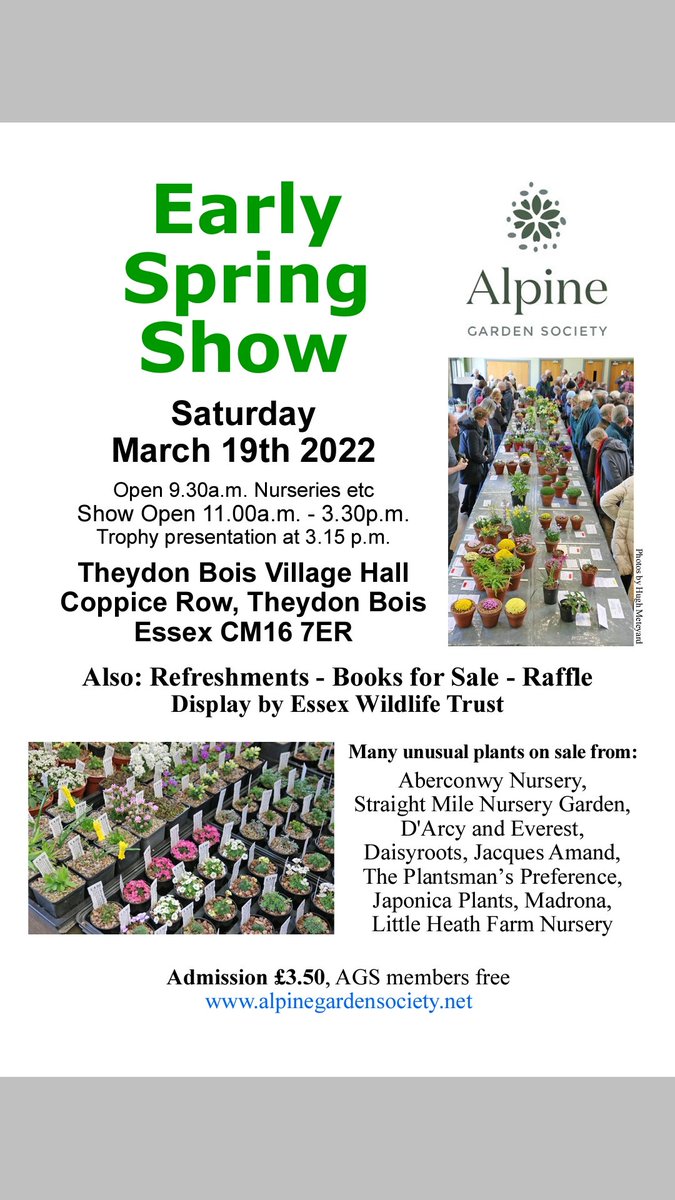 AGS Early Spring Show coming soon!!!!