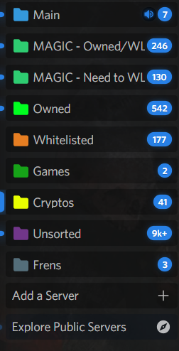 PlatyNFT's tweet photo. The single greatest discord plugin known to man. https://t.co/JJx9M7ayoL