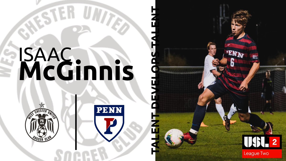 WCPredators's tweet photo. Please welcome back Isaac McGinnis to West Chester United SC! Isaac is finishing up his senior year, at UPenn, where he captained the squad and was named to the All-Ivy League Team! He is one of many returners from last year.
*Pending League Approval
#USL2 #TalentDevelopsTalent https://t.co/xLJ7Eh7OBc