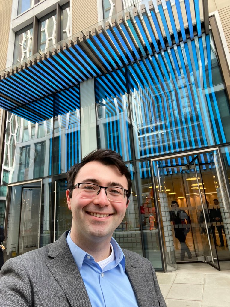 Snapped during my lunch break today - our office at 39 Victoria Street lit up blue for #RareDiseaseDay2022 - glad to have been able to organise this and support the #LightUpForRare campaign today!