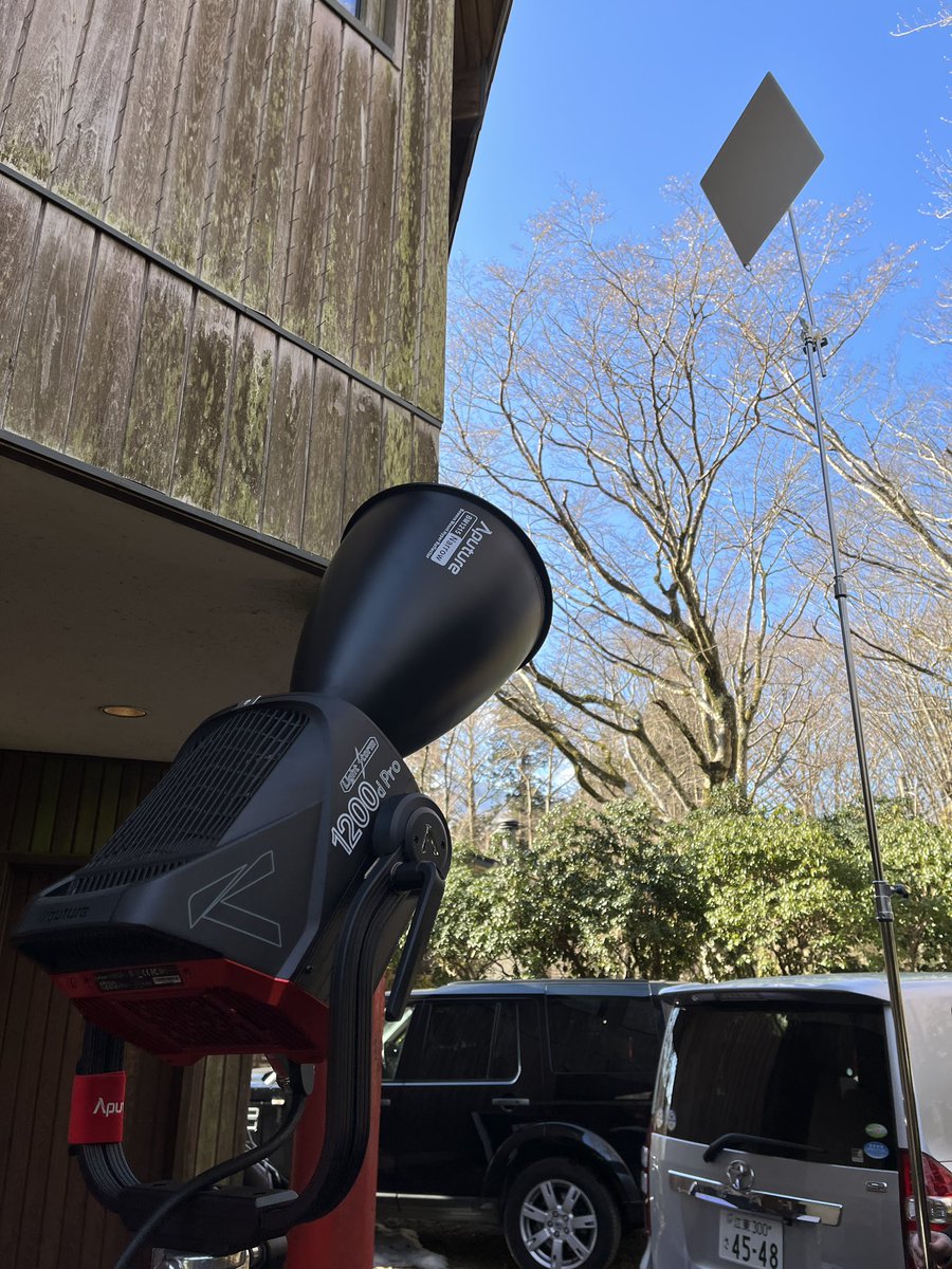AputureJP's tweet image. Aputure 1200d ProとLightBridge初出動✨#aputure #lightbridge #crls