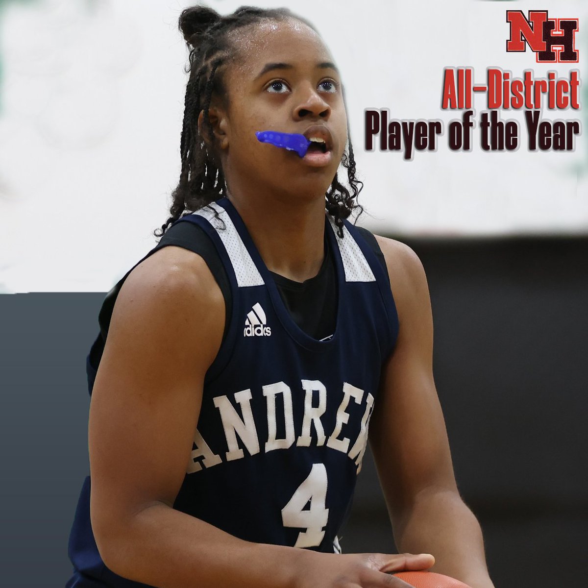 Congratulations to Tai Roberts, who was named the Northeast Lakes All-District Player of the Year. 

This adds to the unsigned Senior's outstanding list of accomplishments during her High School career. Roberts led AOA to a 10-win season, leading the team in Pts, Asts, and Stls
