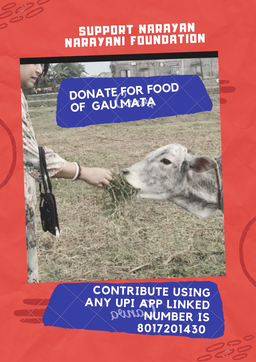 MunmunB15017739's tweet photo. Requesting support to #feedcows pls contribute with open arms for this very noble cause to #NarayanNarayaniFoundation https://t.co/r7bAt51Eb2