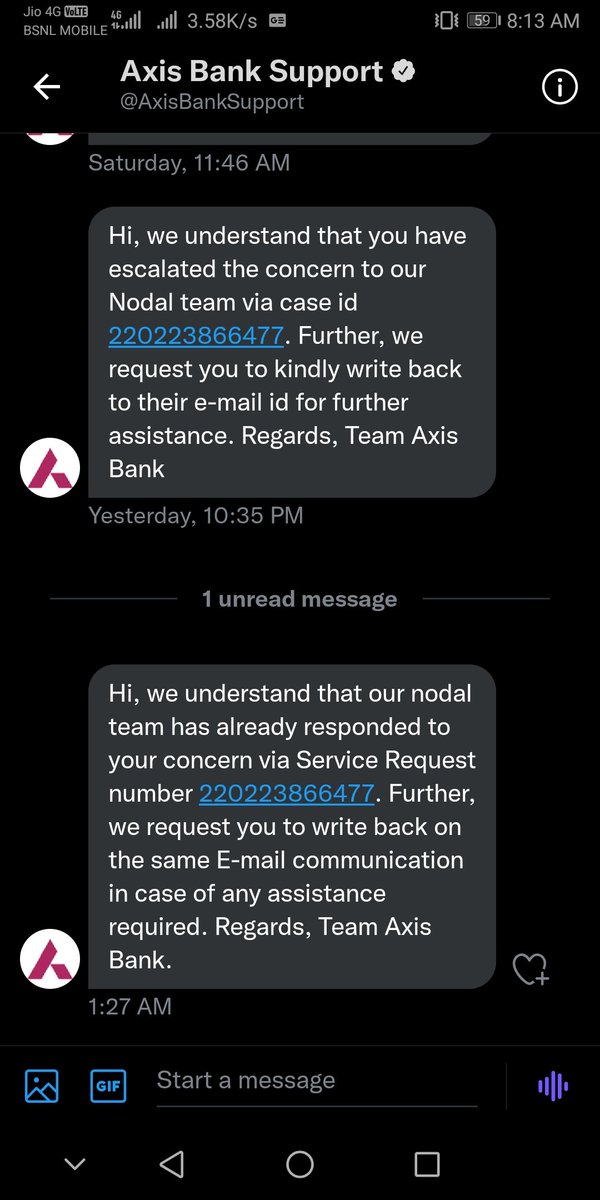 ZuhaibAafaq's tweet image. Why is #axiscustomerservice has become this much worse.Replying same thing doesn&apos;t solve the problem.I have also been sharing the screenshot of ur responses.Still copy pasting the same thing again and again.Endless loop😂.People should know,that&apos;s why I&apos;m sharing these on public.