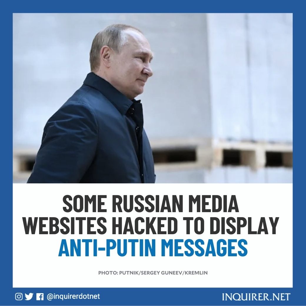 Inquirer on Twitter "The websites of several Russian media outlets were hacked on Monday