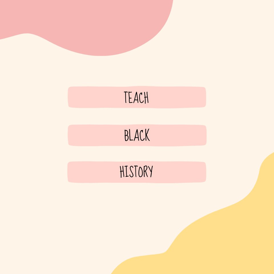As we come to the end of Black history month, let us remember that Black history is American history and we all need to be taught our history, lest we be doomed to repeat it. How are you learning and teaching about Black history all year round?