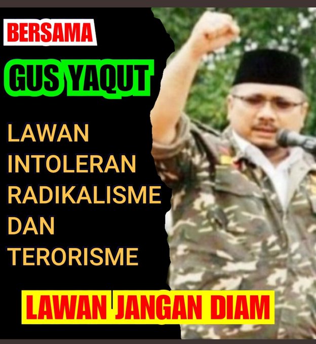 Selamat pagi, saya bersama Gus Yaqut ☝️
Yang bersama Gus Yaqut juga RT ya.