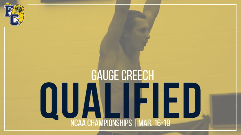 FCGrizAthletics's tweet photo. It's official! @FCGrizSwimming's Gauge Creech is headed to the NCAA Championships for the second time in his career after qualifying at last weekend's diving regional. 

He will face off with the best divers in the country from Mar. 16-19 at the IU Natatorium in Indianapolis. https://t.co/DHPjbuuUrP