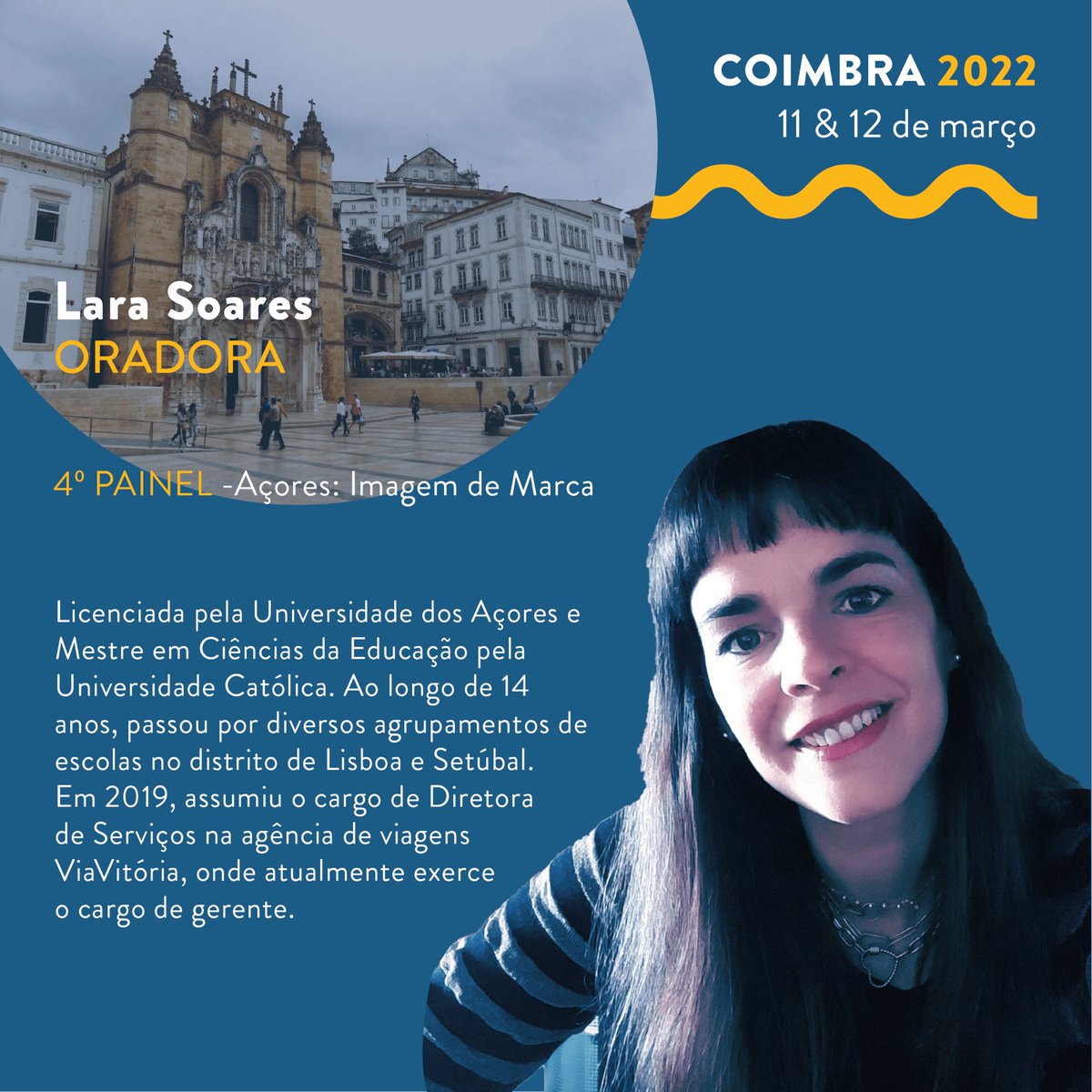 ⏩ Apresentamos a última oradora do nosso último painel!

🚀 Lara Soares voltou aos Açores, após ter passado alguns anos no continente. Porquê ficar? E porquê voltar? Vem ouvir a Lara.

📆 Nos dias 11 e 12 de março, vem ter connosco a Coimbra!
bit.ly/inscricao_eneaz