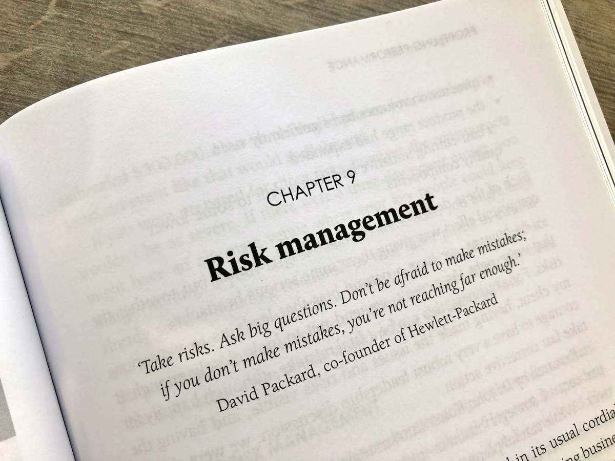 RobertNankervis's tweet photo. Sensible risk management is not about creating a culture of micromanagement where every new idea is met with ‘no’. Review Chapter 9 of your copy of Propelling Performance or pick up your own copy here https://t.co/rESEK109FA #scalingup #propellingperformance https://t.co/Bz49nE2cnk