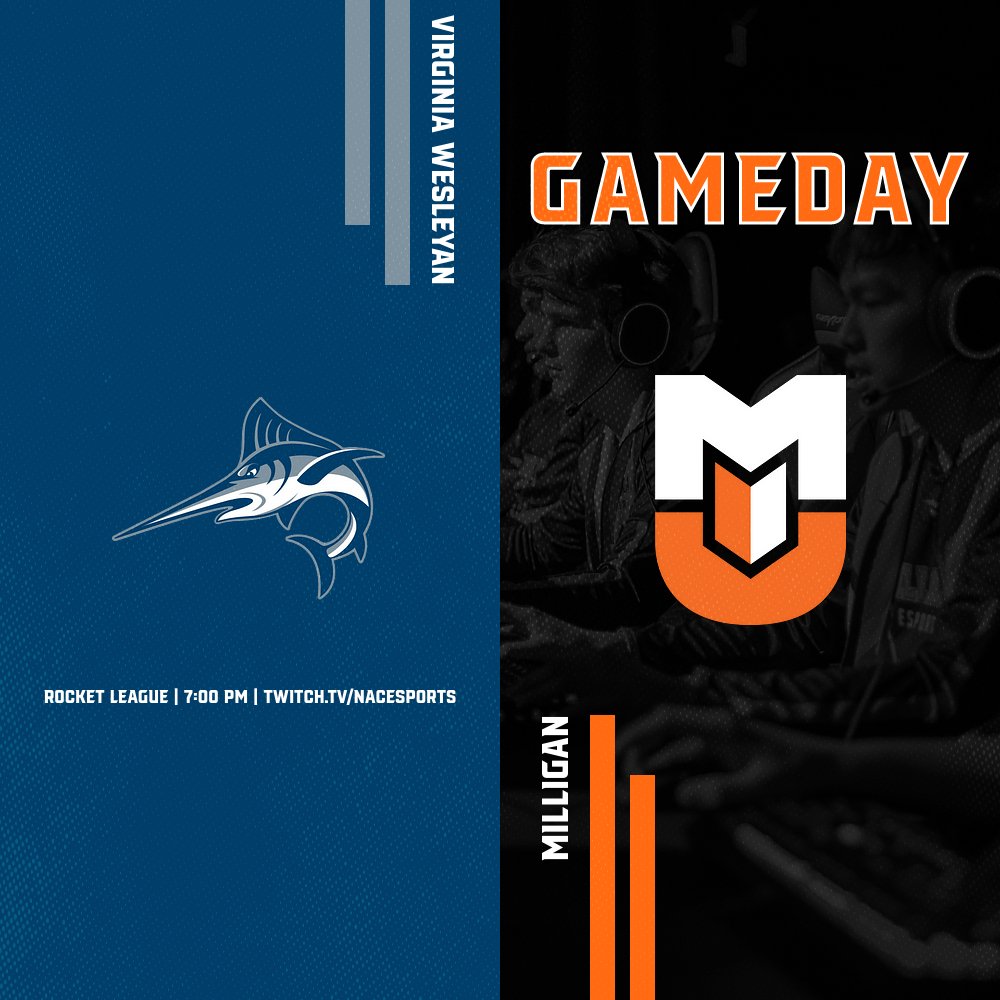milliganesports's tweet photo. Join us on the @nacesports stream vs. Virginia Wesleyan at 7:00pm EST! https://t.co/GR5ZFaPbJm