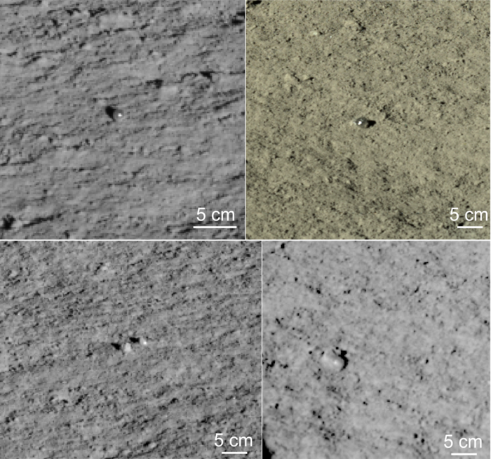 spbl_token's tweet photo. @CNSA_en China's moon rover Yutu 2 rover spots 2 strange glass spheres on far side, which were probably formed by relatively recent meteor impacts. Or, my friends' glass balls lost in the childhood. 😎 https://t.co/wKzqfZnb23