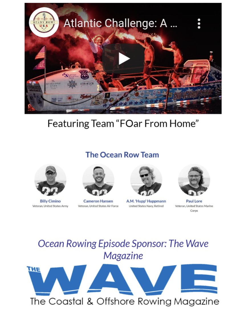 ReadyRowUSA Livestream & Podcast 🇺🇦 🌻 🚣♀️ (@readyrowusa) on Twitter photo Many thanks to <a href="/TheWaveRowing/">The WAVE - Coastal & Offshore Rowing Magazine</a> for sponsoring our #oceanrowing series! Visit The Wave website for free Issue #10, due out today. <a href="/ACampaigns/">Atlantic Campaigns</a> <a href="/FoarFromHome/">Foar From Home</a> <a href="/thePacificBoys/">Pacific Boys Rowing</a> <a href="/WrekinRowers/">Wrekin Rowers</a> #TWAC2021 Many thanks to <a href="/TheWaveRowing/">The WAVE - Coastal & Offshore Rowing Magazine</a> for sponsoring our #oceanrowing series! Visit The Wave website for free Issue #10, due out today. <a href="/ACampaigns/">Atlantic Campaigns</a> <a href="/FoarFromHome/">Foar From Home</a> <a href="/thePacificBoys/">Pacific Boys Rowing</a> <a href="/WrekinRowers/">Wrekin Rowers</a> #TWAC2021