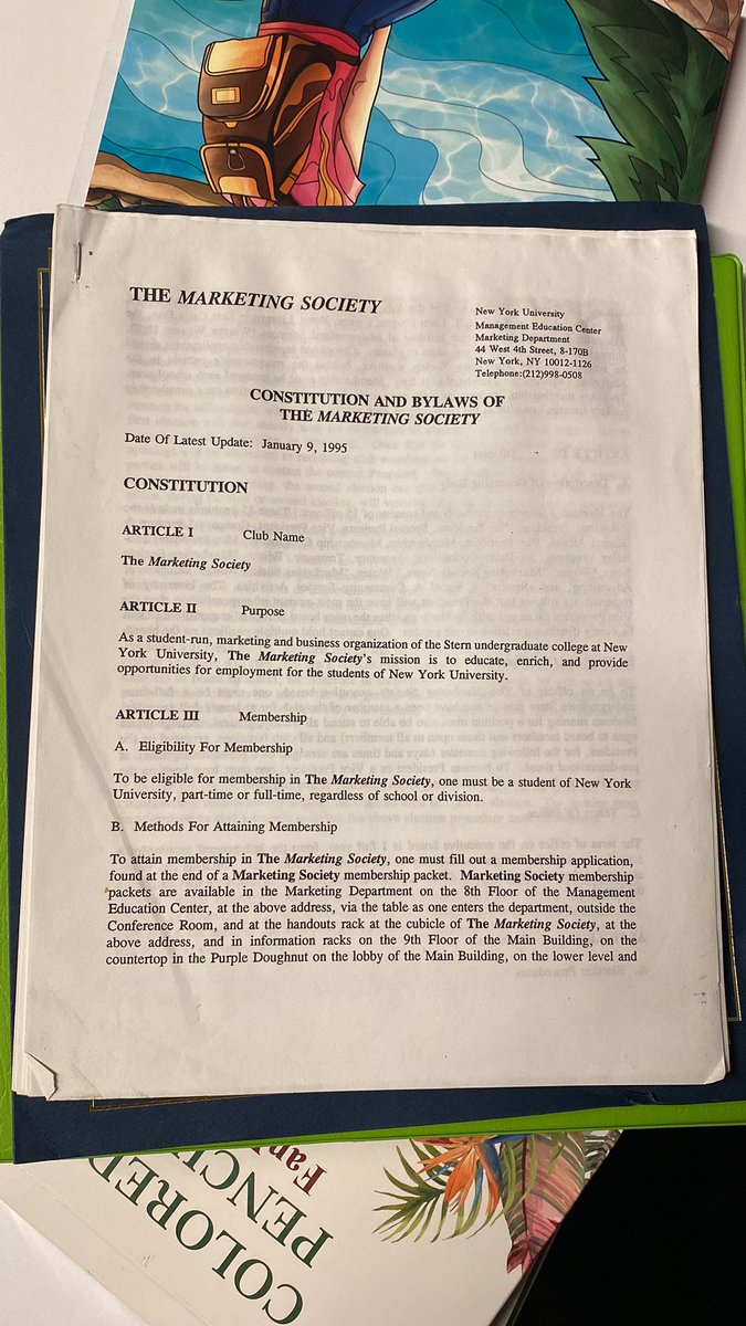 I just found the Marketing Society Constitution from 1995. I guess MktSoc is older than we thought 😩🤯
