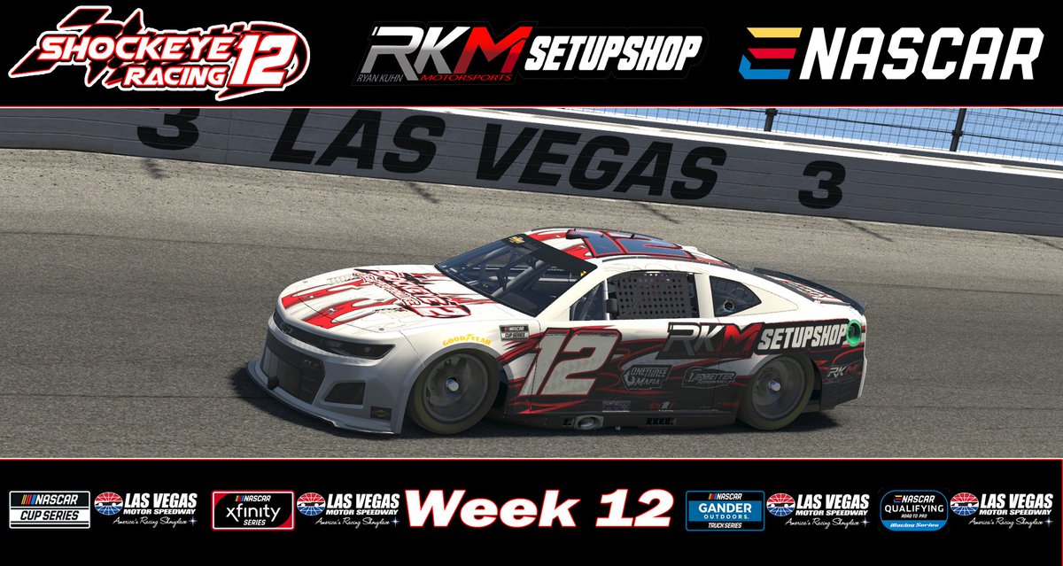 Shockeye12R's tweet image. Week 12 eNASCAR setups are live on rkmsetupshop.com/collections/22…

Road To Pro at Las Vegas  rkmsetupshop.com/collections/22… 

Trucks at Las Vegas  rkmsetupshop.com/collections/22…

Xfinity at Las Vegas rkmsetupshop.com/collections/22…

Cup at Las Vegas  rkmsetupshop.com/collections/22…

#iracing #eNASCAR #RoadToPro