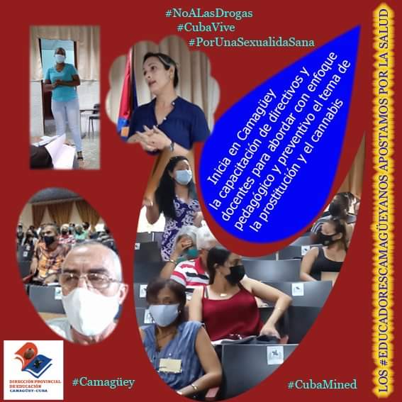 Desde Camagüey con el principio de tolerancia cero a las drogas.
Trabajando preventivamente en la preparación a directivos, docentes, estudiantes y familias,#CubaVive 
<a href="/CubaMined/">MINED</a>,<a href="/Eugeniocubano/">Eugenio González Pérez</a>,<a href="/CLPEJI/">Clay Pérez Jiménez</a>,<a href="/CamagueyDPE/">DPE Camagüey</a>,<a href="/escuredo_mercy/">María Mercedes Escuredo Olazabal</a>
