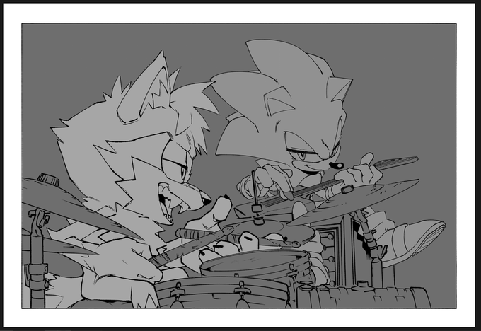 Been working on this Sonic commission for a while now *phew* 