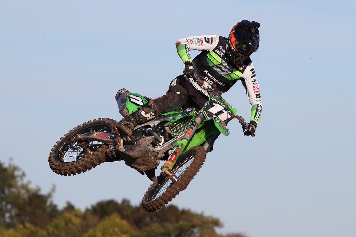 RaceKawasaki's tweet photo. F&H Kawasaki’s @jedbeaton14 claimed 6th Overall in his MXGP Class debut at Matterely Basin; @KawasakiMXGP’s @benwatsonmx was 12th. In the MX2 Class, @DixonRacingTeam’s #Haarup earned 6th with @FenHRacingteam’s @KevinHorgmo_24 in 8th.
#Kawasaki #RaceKawasaki #TeamGreen #RaceKX https://t.co/R9Kh9jVWIA