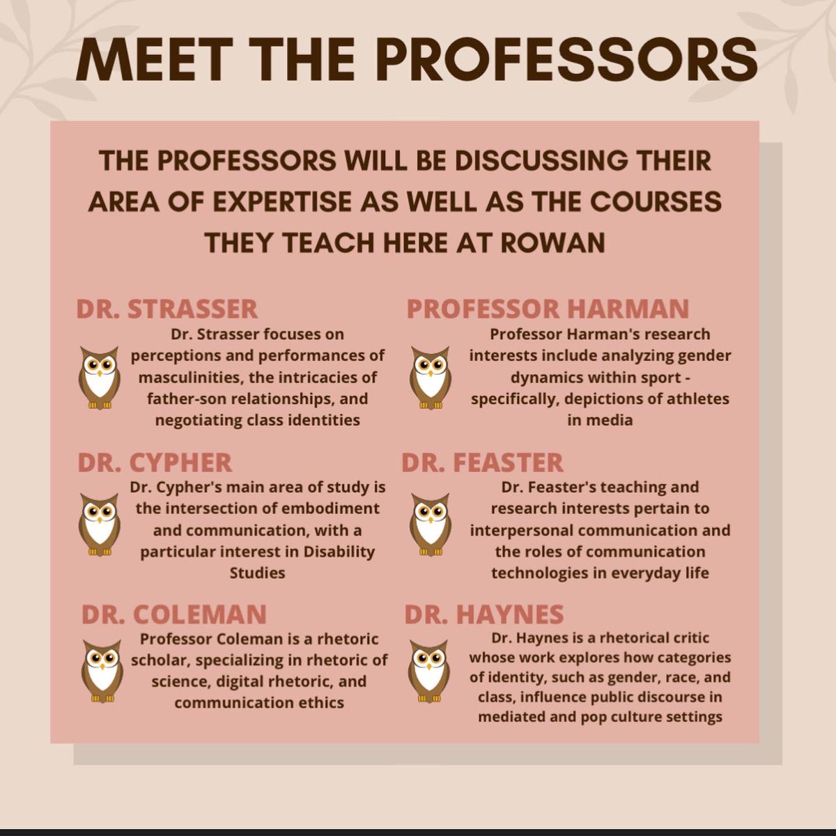 RowanCSC's tweet image. Come join us on zoom! Hope to see you there!