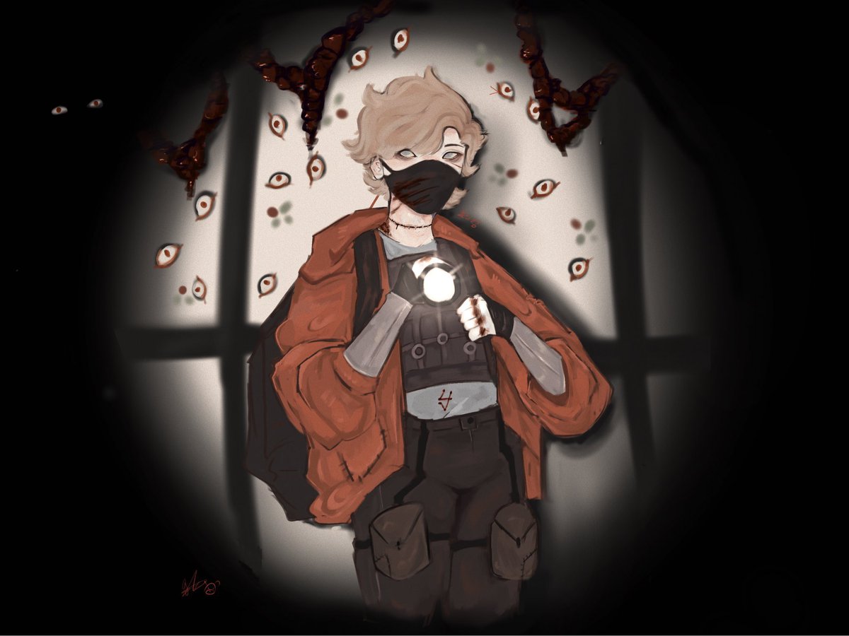 douxmeii's tweet image. hi I’m Mei I do horror art stuff and I’m trying for 2k ;0