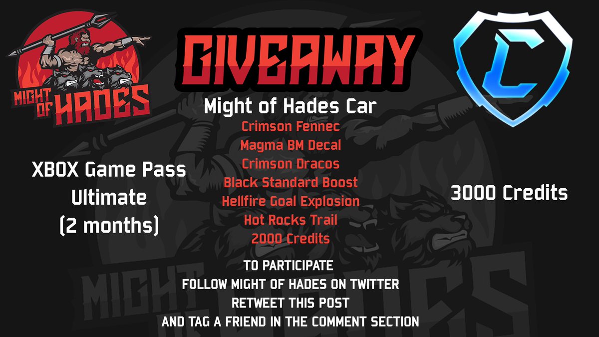Huge Giveaway to celebrate our arrival at Twitter!

To partake in the the Giveaway, make sure to follow Might of Hades, RT this post and tag a friend. 

We'll reveal the winners live on Stream at 06/03/22 22:00 CET at:
twitch.tv/sennji_rl