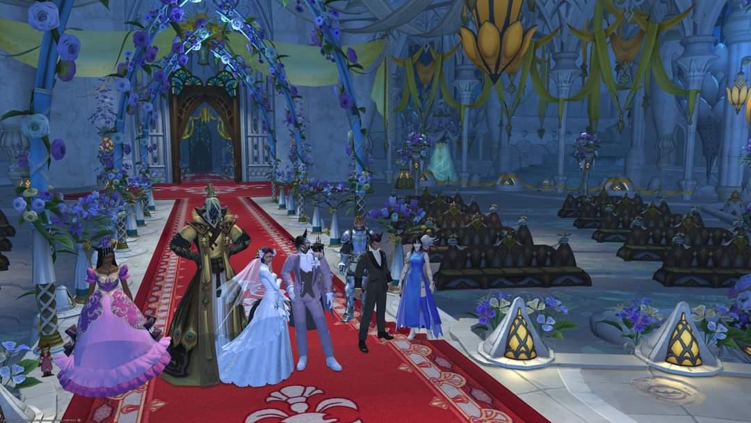 Kendrisite's tweet photo. @LunaCues and I got married inside @FF_XIV_EN on our 16 year anniversary!!!

<3 https://t.co/zB8DL0yugu