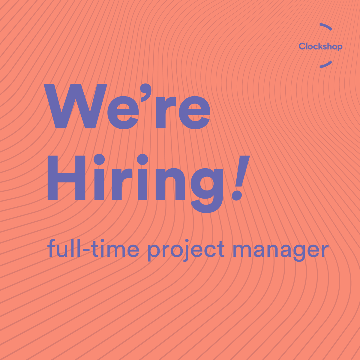 clockshopla's tweet photo. We're hiring! The Project Manager will manage key curatorial and public programs. Our projects take place on public land and often involve an alignment of artistic ideas, community interests, and land use issues affecting environmental and social justice: https://t.co/DdMbxLdbU3 https://t.co/4w9jKlxZeI