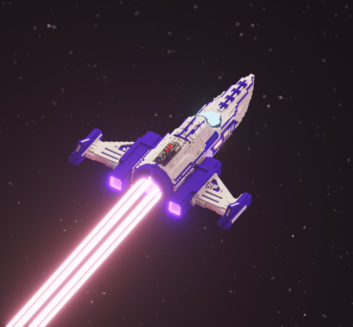 RossFuller's tweet image. Been playing No Man's Sky again recently so thought I would do some NMS inspired voxel art for my February project 🚀

#voxel #voxelart #magicavoxel