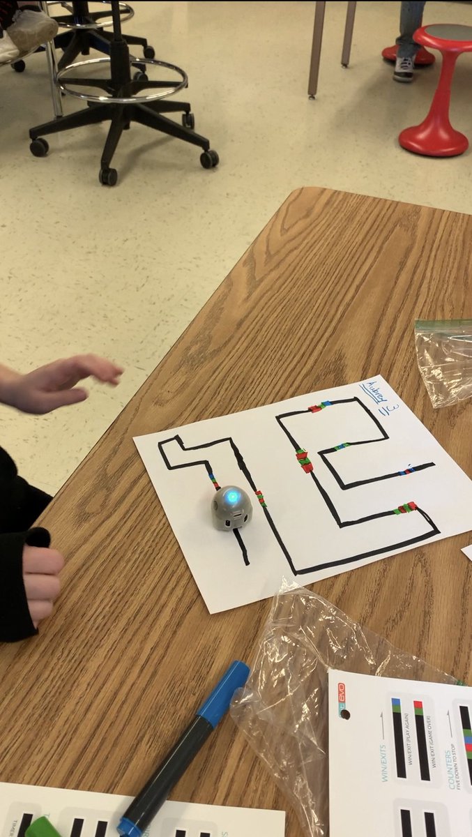 We had a great time exploring with <a href="/Ozobot/">Ozobot</a> today!  Looking forward to learning more about them and seeing what else students can do! <a href="/RoadrunnerROCKS/">Royalview Elementary</a>