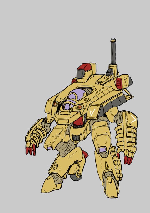 これは昔描いたロシア製のロボット、デモクラッド
漫画にはテロリストが使う兵器として出てくるぞ
1機6000万で、バイクに大量に積める対戦車ミサイルとか対物ショットガンで破壊されてた 