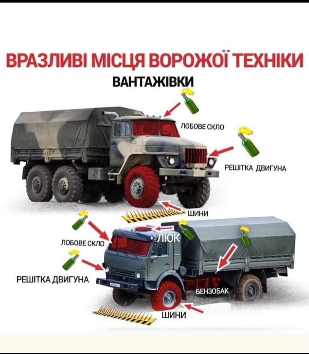 defense_ukraine's tweet photo. Where to aim the Molotov cocktails at armored vehicles. Part 4 #Molotov #Ukraine #UkraineWarTips https://t.co/5XCsA4b8qg