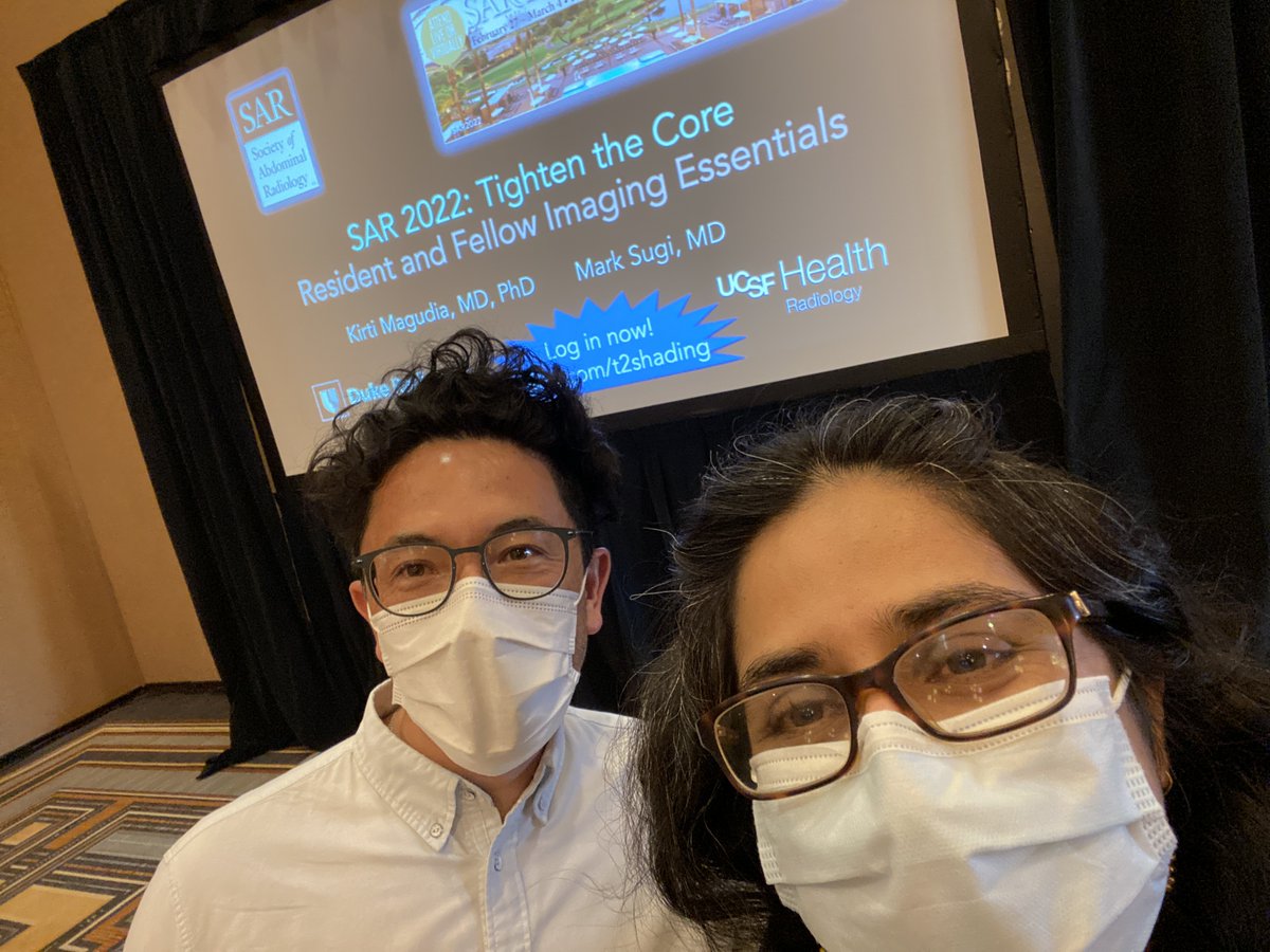 Kirti Magudia, MD PhD (@kmagudia) on Twitter photo Happening tomorrow Tues 3/1 🗓️ at 9AM 🕘 #SAR2021 in Palamino 8 :
➡️"Tighten the Core: A Friendly Competition on Resident and Fellow Imaging Essentials"⬅️
<a href="/markdsugi/">Mark D. Sugi</a> & I are ready for you with rapid fire boards review questions and prizes!!! Happening tomorrow Tues 3/1 🗓️ at 9AM 🕘 #SAR2021 in Palamino 8 :
➡️"Tighten the Core: A Friendly Competition on Resident and Fellow Imaging Essentials"⬅️
<a href="/markdsugi/">Mark D. Sugi</a> & I are ready for you with rapid fire boards review questions and prizes!!!