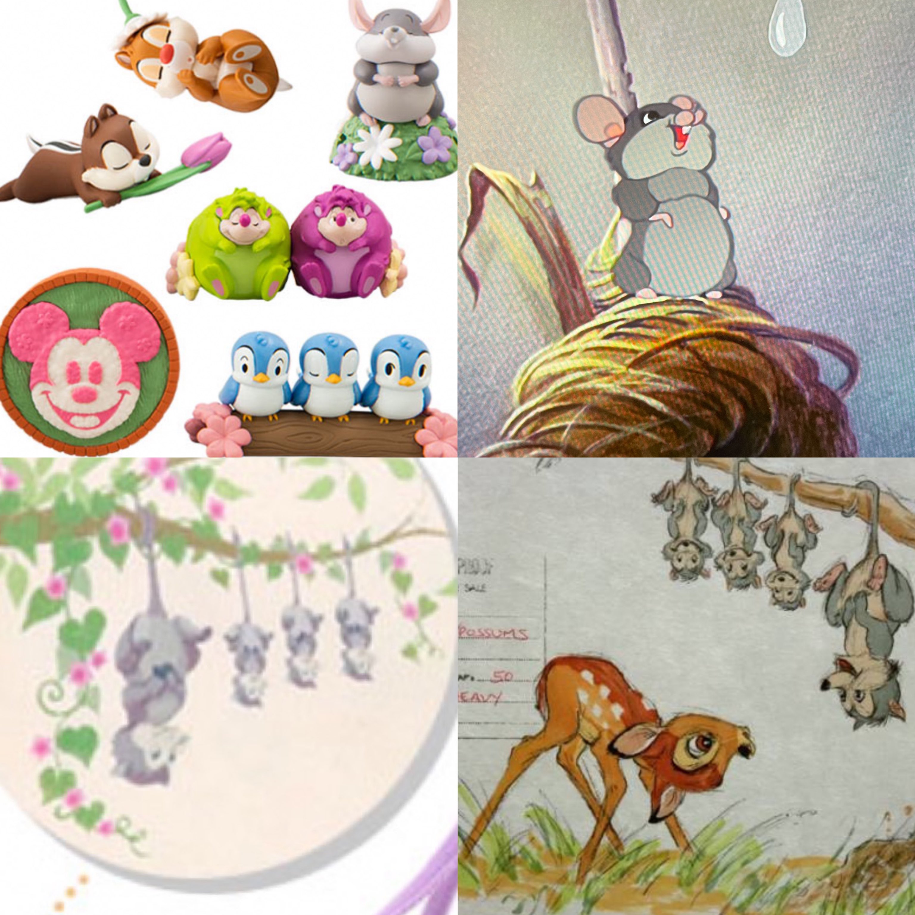 𝑟𝑎𝑏𝑖 今回の春グッズのオポッサムとネズミちゃんはバンビに出てくる子だと思う 2枚目最後の写真は空中ブランコをしているオポッサムみたいなサンボネッツたち T Co C4wj4vqind Twitter