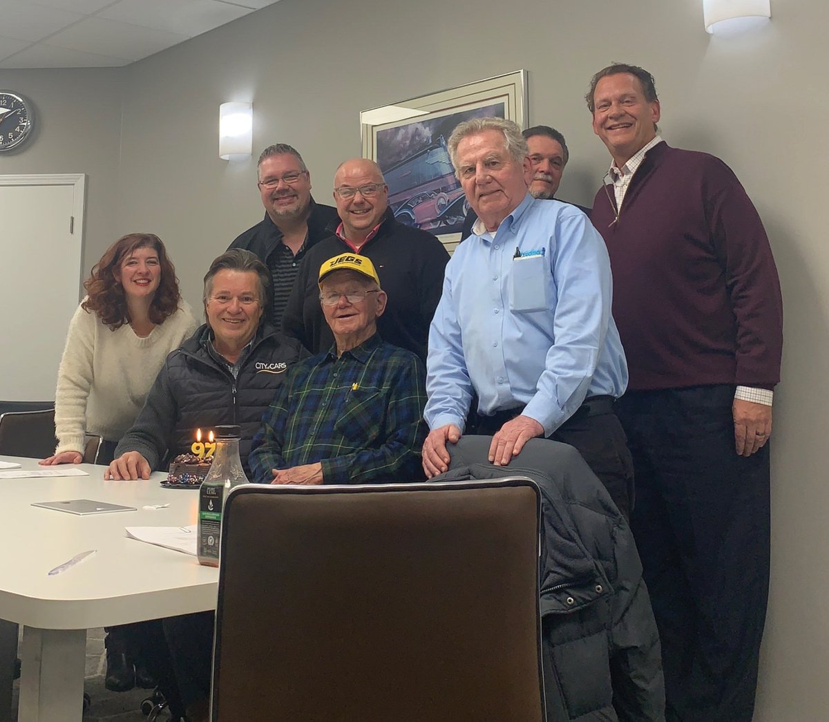 _NIADA's tweet photo. We're celebrating the oldest NIADA &amp; Michigan IADA Member today. Mr. Van turned 97 this month. Happy Birthday Mr. Van!
#niada #usedcardealer #miada https://t.co/5X8L4fE6R3