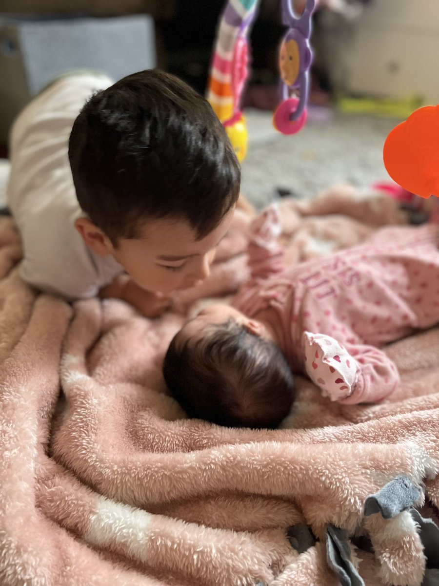 taylormontes_'s tweet photo. A toddler &amp; a newborn brings a whole new level of anxieties, emotional &amp; physical exhaustion &amp; stresses. But man, these two 💙💖 https://t.co/ARN0c8jZZB