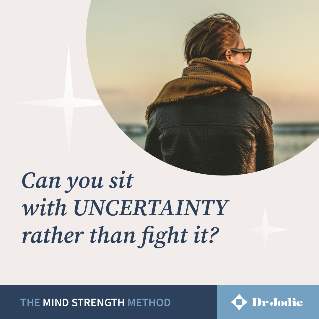 _DrJodie_'s tweet image. While sitting with the discomfort of uncertainty may sound easier to say than do, it’s a lot more achievable if you break it down....
1. Notice the feelings
2. Breathe
3. Acknowledge
4. Accept
5. Focus
6. Problem-solve
7. Stand up to it
8. Be kind to yourself
#mindstrengthmethod