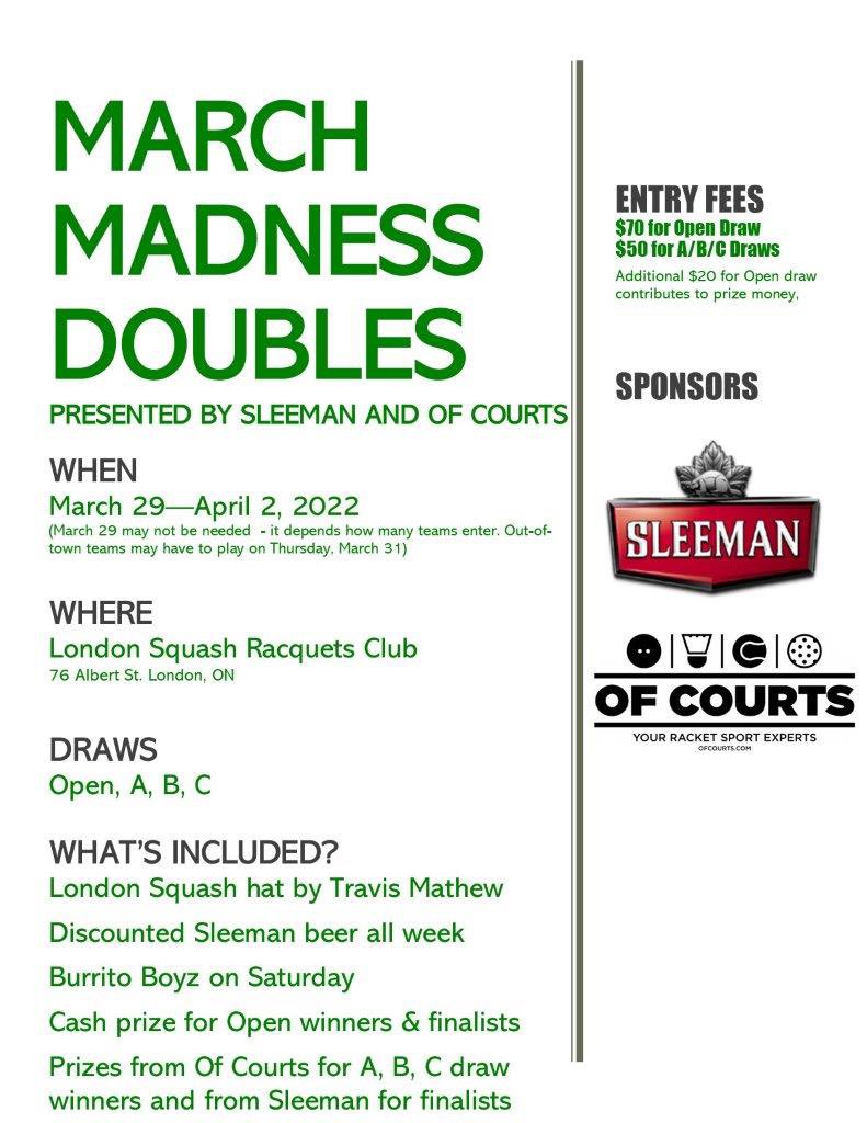 Time for some March Madness!  (Well, in a few weeks). It’s always one of your biggest events of the season. Non-members welcome!