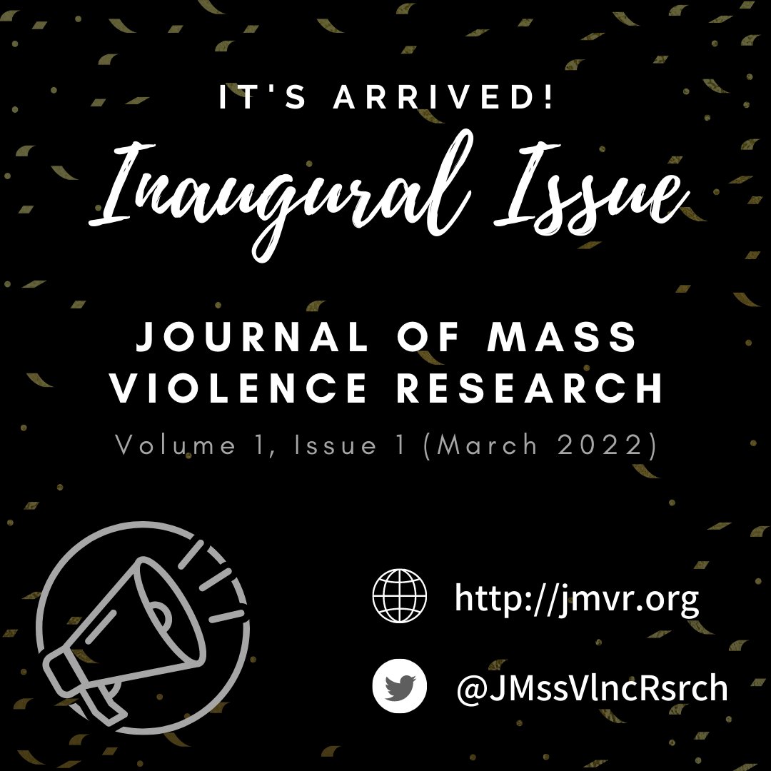 JMssVlncRsrch's tweet photo. It's been a long time coming, but we are excited to officially "drop" the inaugural issue of #JMVR! It includes research articles and notes from scholars including @MSBarton1981, @JasonRSilva, @CJFerguson1111, and others. Read it 🆓 at https://t.co/qX5dgd7Ead. 🥳 #FirstIssue https://t.co/RCRv2Wn4tr
