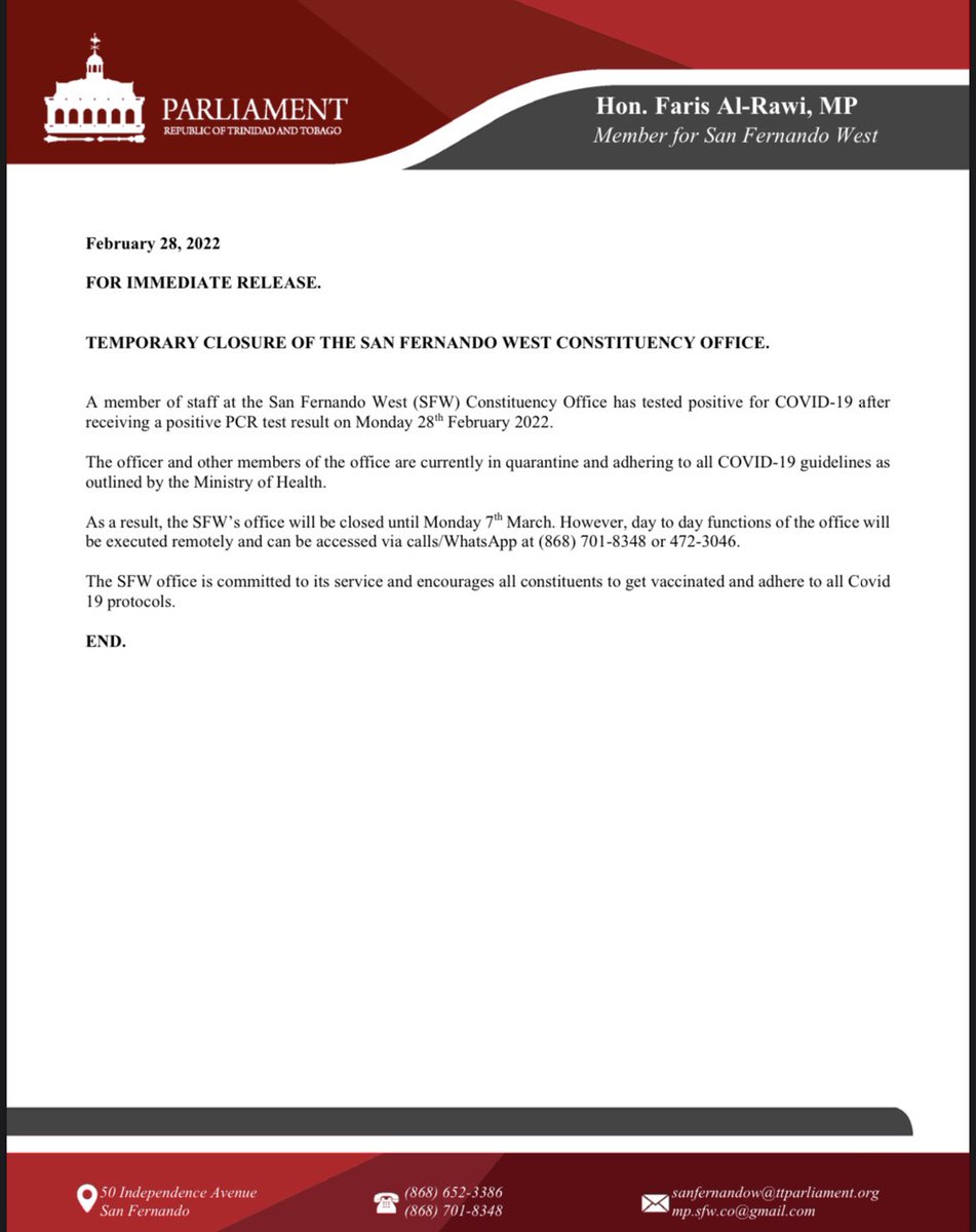 FOR IMMEDIATE RELEASE.